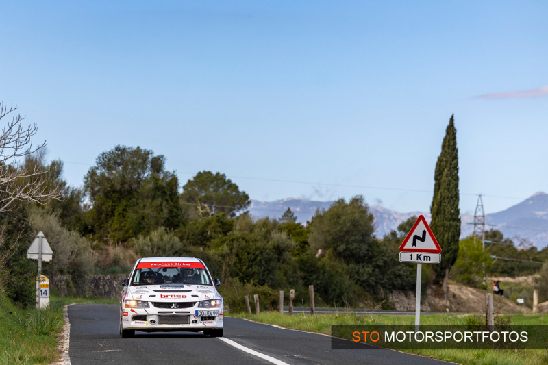 Rally Mallorca 2024 - Patrik Dinkel - Anna Hinrichs - Mitsubishi Lancer Evo IX