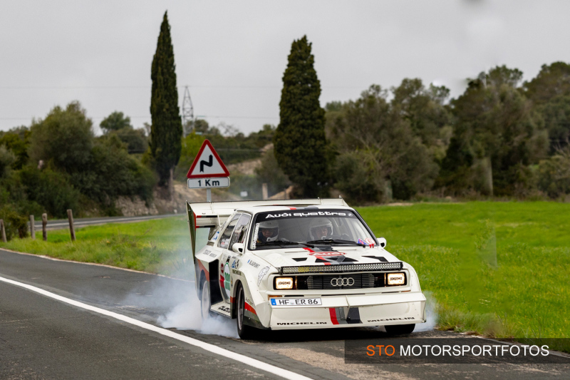 Rally Mallorca 2024 -  Erdbrügger -  Ritter - Audi Quattro Pikes Peak